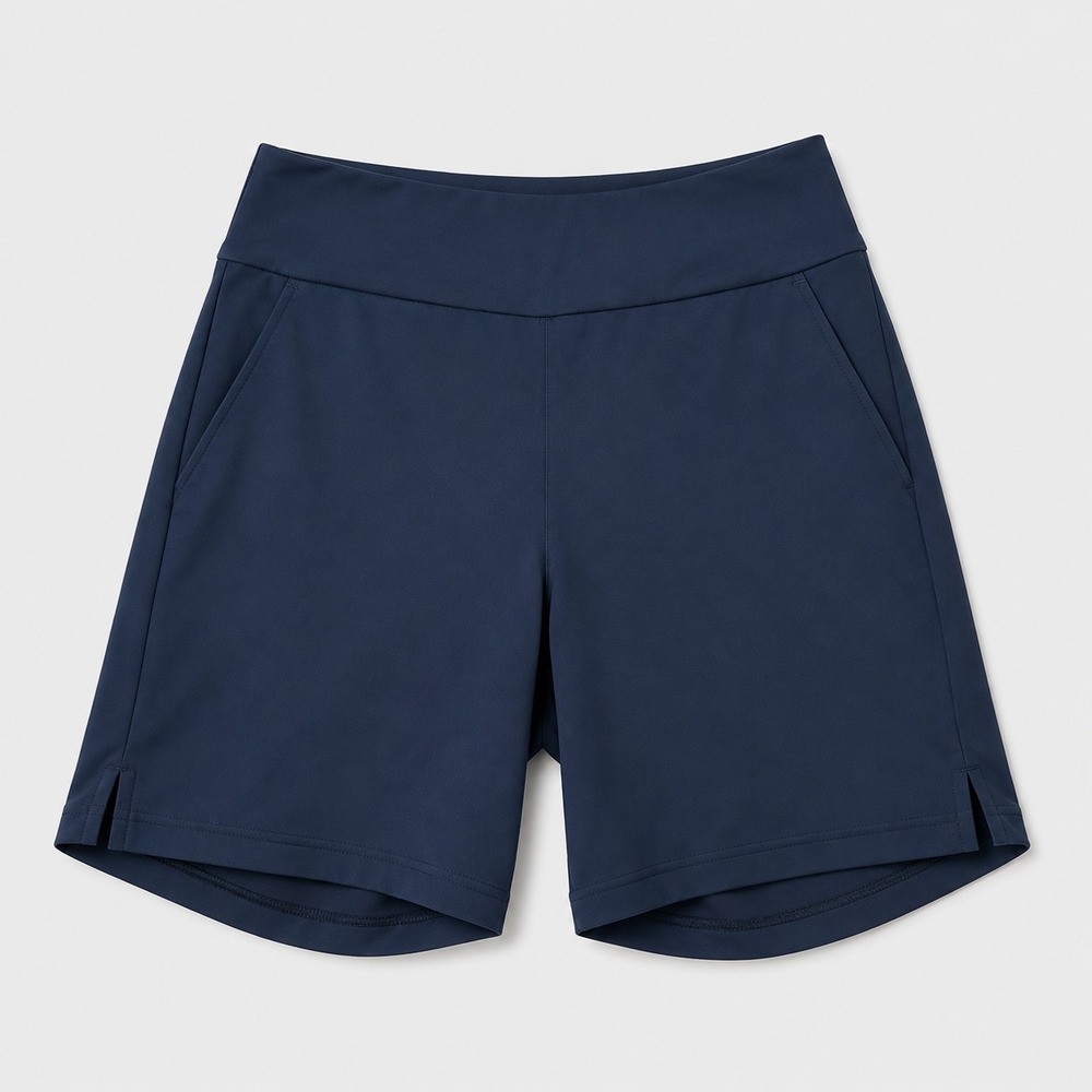 Adidas Golf Shorts Womens M Blue Pull On Stretch Performance Athletic NWT